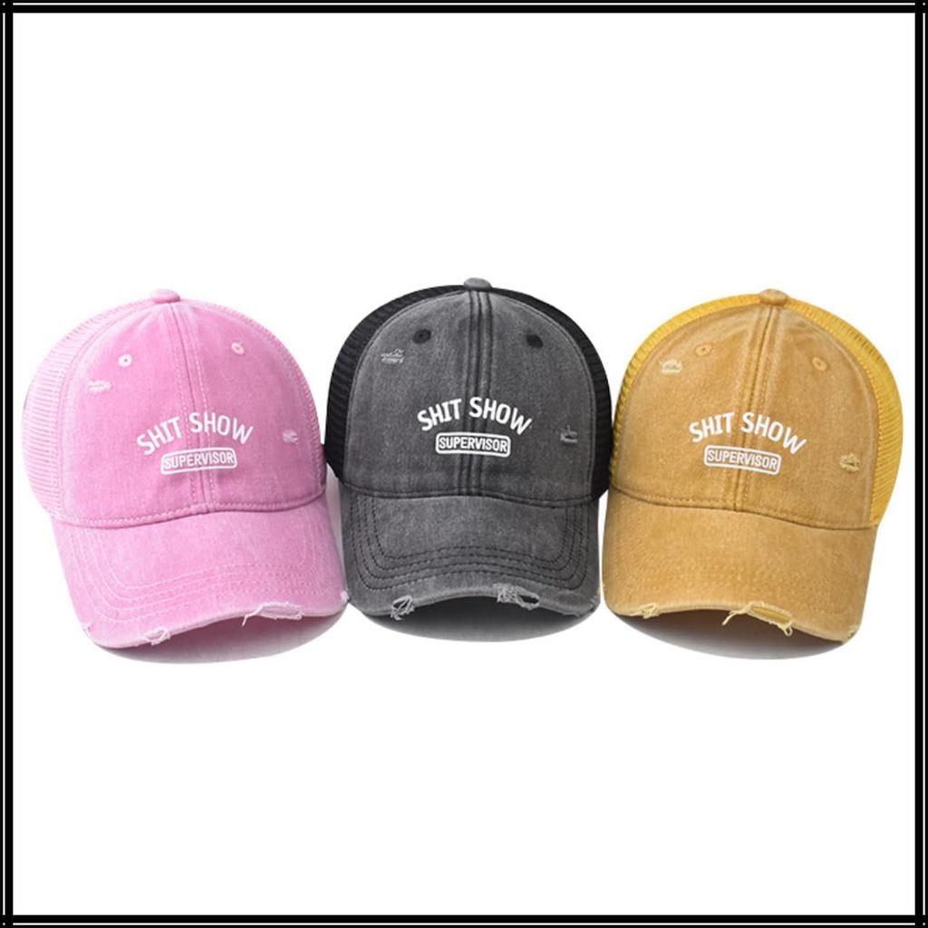 Baseball English CZA421 [White Fang] Hat, Cap, Cap, Letters, Embroidered, Mesh, Stylish, Cool, Men's, Women's, (Gray)