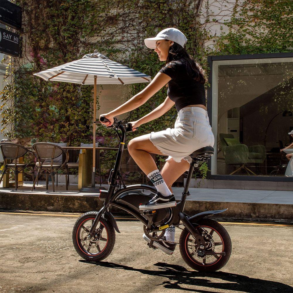 Electric Bicycle DYU D3F 14" 250W Motor Foldable City E-Bike 36V 10AH Dual Disc Brake Top Speed 25Km/h Max Load 120Kg