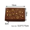 Handcrafted Copper Inlaid Solid Wood Box Jewelry Organizer Indian Rosewood for Watches Stamps Gold Bars