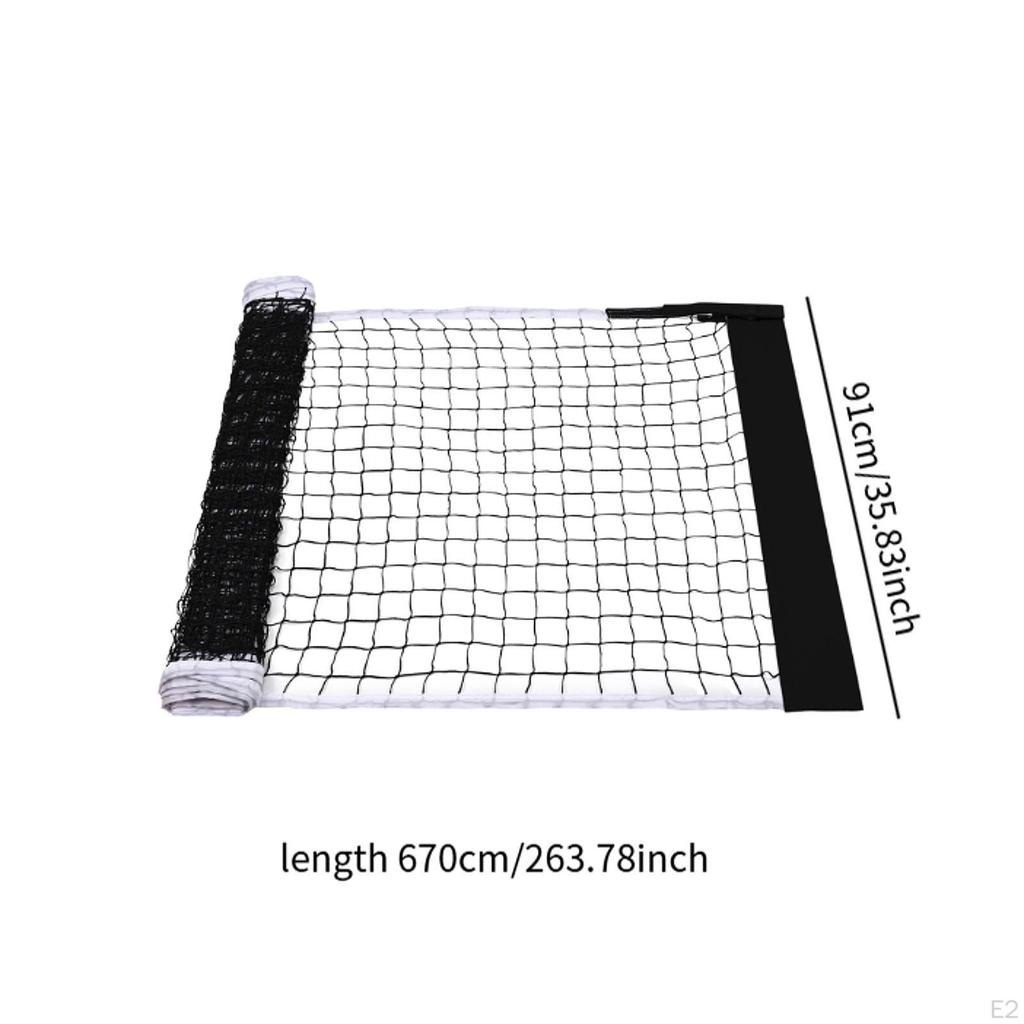 Faltbares und leichtes Pickleballnetz (670 cm, ohne Rahmen) für Outdoor-Sportarten