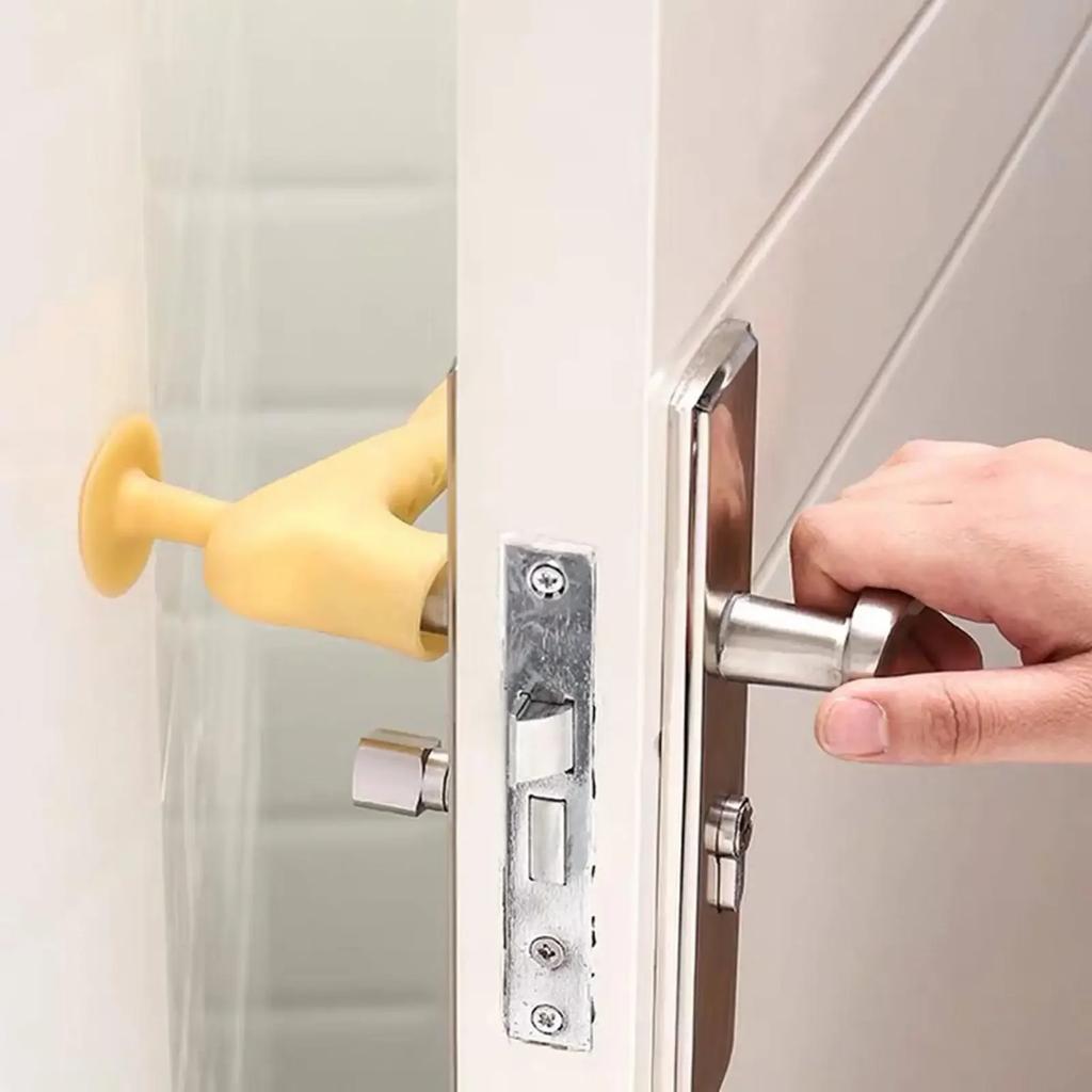 Silicone Door Handle Protective Cover Anti-collision Baby Doorknob Protect Door Knob Cup Safety Cover Noiseless Suction N1k4