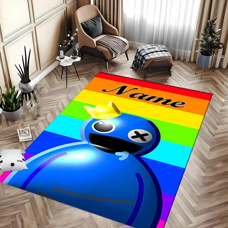 Custom personalization Rainbow Friends Area Rug - Perfect For Kitchen, Bathroom,Laundry Room Decor Large Size Available,Gift All Seasons