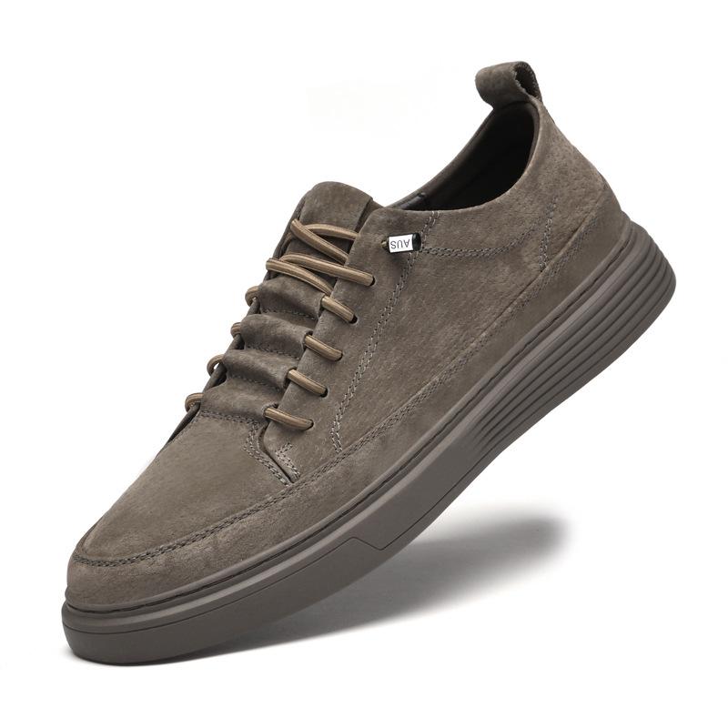 Men s Plus Size Genuine Leather Retro Slip-On Casual Shoes 44