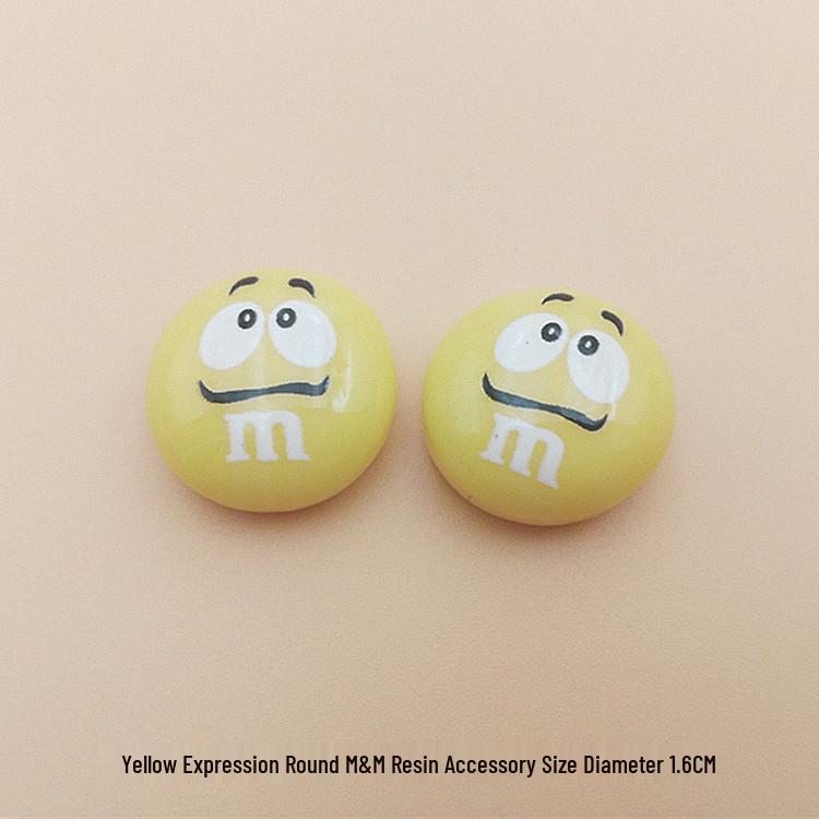 Cartoon Rainbow M&M's Resin Jewelry and Phone Case DIY Accessories