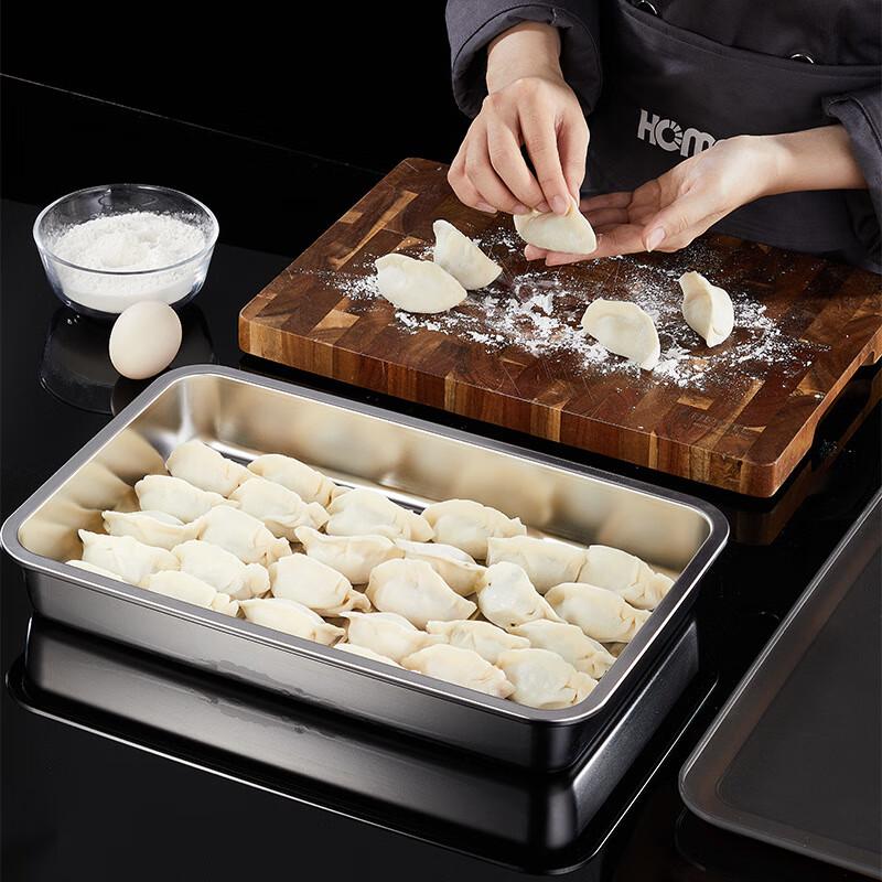 Shougu 316 Stainless Steel Dumpling Fresh-keeping Boxes (2-pack)