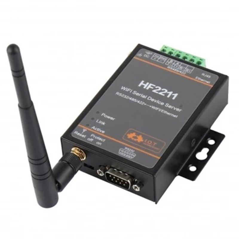 

Модуль перетворення Modbus Serial TCP/RTU RS422/232/485 на Wifi HF2211 HF2211