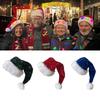 Adult Santa Hat with Sequins Thicken Plush for Holiday Comfort Liner Christmas New Year Symbol Cap with White Brim
