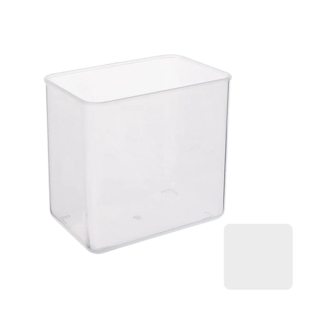 Multipurpose Storage Box Wall Mounted Plastic Collection Case for Stationery Headwear Clear Rectangular Household Organizer Box