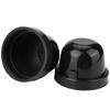 Qiilu 2pcs 70mm Car LED Light Bulb Headlight Rubber Waterproof Dustproof Ceiling Cover Cap