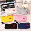 Canvas Pencil Case for Students Large Capacity Double-Layer Pen Bag Waterproof Portable Stationery Organizer for School Office