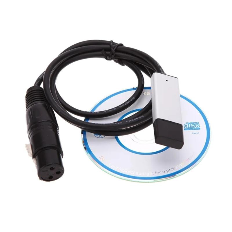 DMX512 USB Adapter Cable Control Stage Lights from Your PC or Laptop LED DMX512 Computer PC Stage Lighting Controller