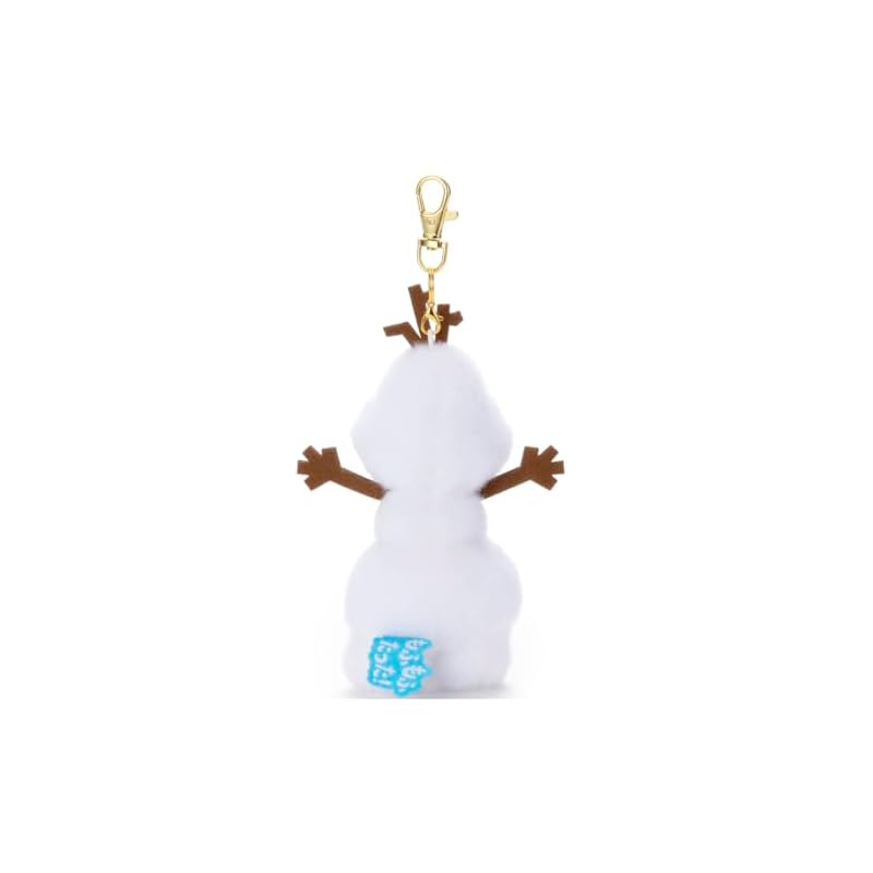 Disney Character Fluffy! Olaf Key Charm Mascot Plush Toy, Approximately 15cm Tall