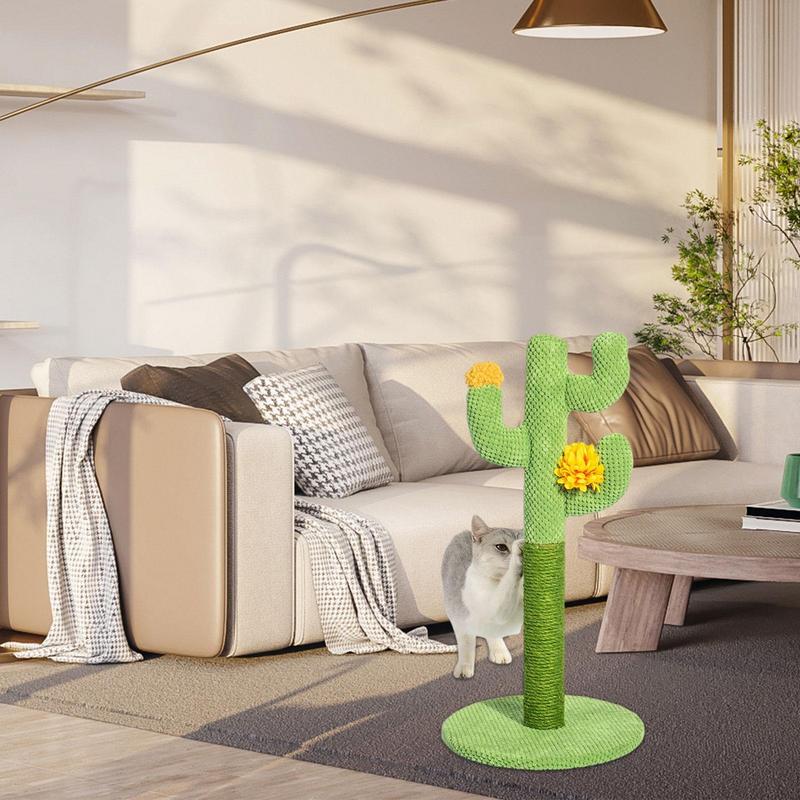 Cactus Cat Scratcher Tower Cute Tall Green Cat Cactus Tree New Cactus Sisal Climbing Frame Sheep Fluffy Cat Litter Scratch Board United States