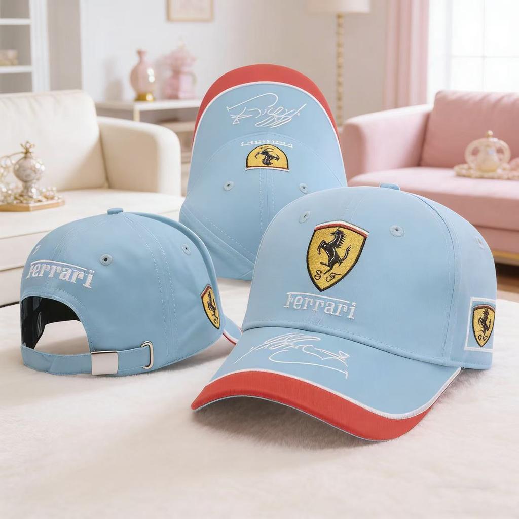 Fashion F1 Ferrari Fan Racing Men's Sun Hats Team Outdoor Baseball Caps For Ferrari Stradale Roma 488 Spider SF90 Accessories