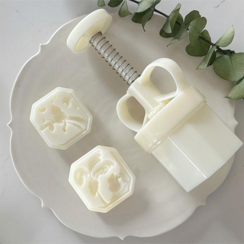 Functional Mooncakes Press Molds Unique Mooncakes Crafting Molds Creative Stamps Set for Making Beautiful Treat