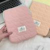 Love Plaid Laptop Storage Bag Quilted Tablet Sleeve Pouch Korean Style Computer Bag  For Women