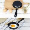 Mini Frying Pan Poached Portable Egg Household Small Kitchen Cooker Cookware 12cm Nonstick Iron Skillet with Anti-scald Handle
