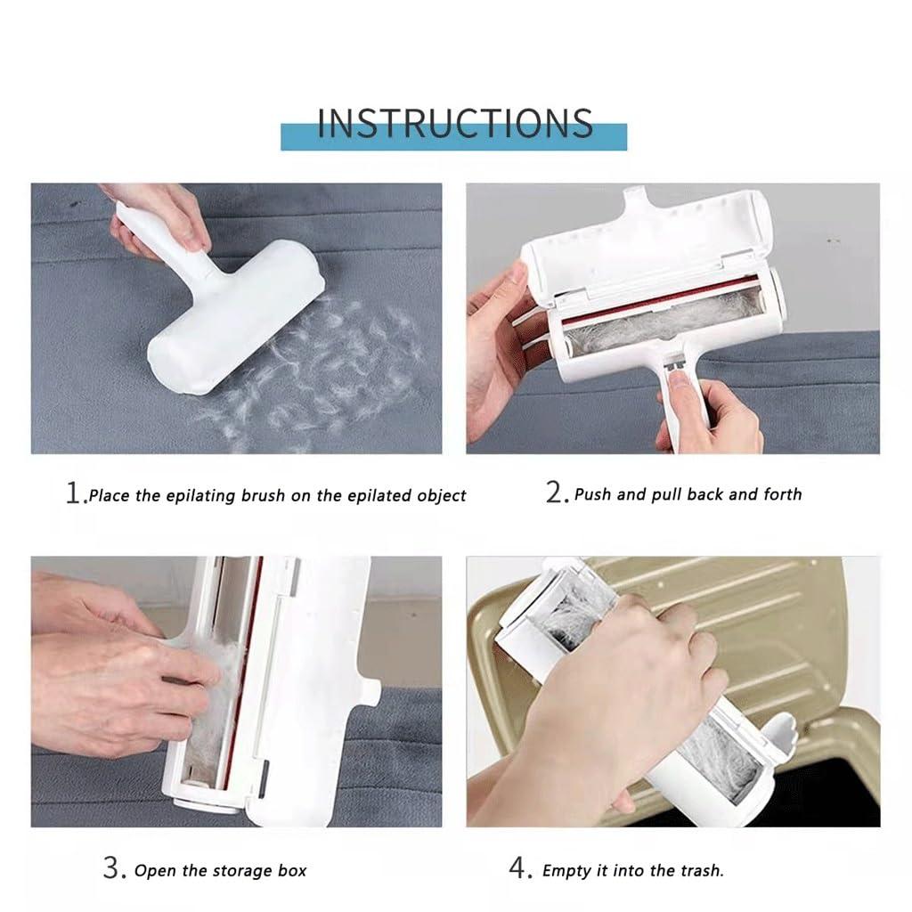 Dropshipping Winter Plastic Pet Hair Remover Roller with Reusable Lightweight Design for Household Cleaning Tools