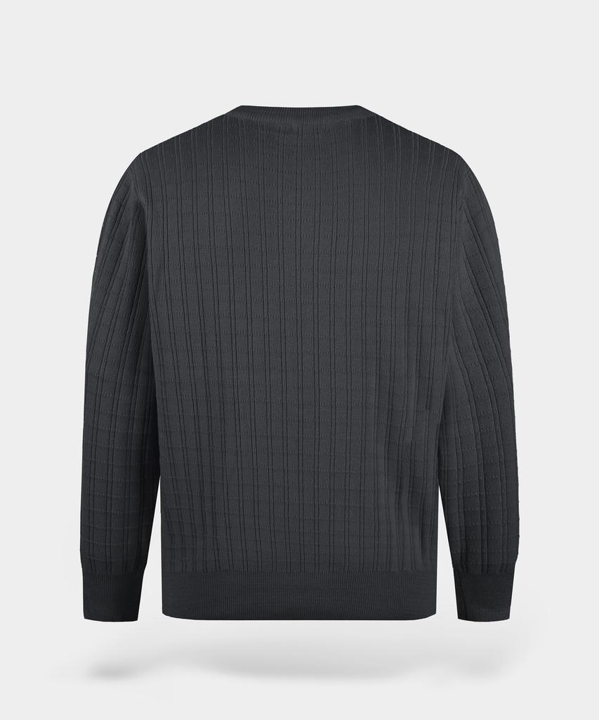 BIRBANTE Washable Cotton Square Round Knit - Dark Gray