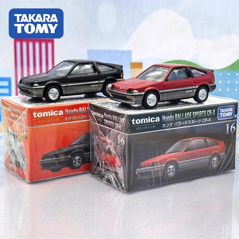Takara Tomy Tomica Premium 16 Honda Ballad Sports CR-X Mini Car Alloy Car Diecast Model Replica Series Children Gifts Boy Toys