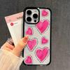 Hand-Painted Powder Love Candy Color Silicone Case For Iphone 11 13 12 15 17 Plus 14 16 Pro Max Bright Soft Touch Back Cover