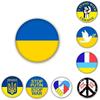 Unisex Ukraine Flag Button Badge For Accessories