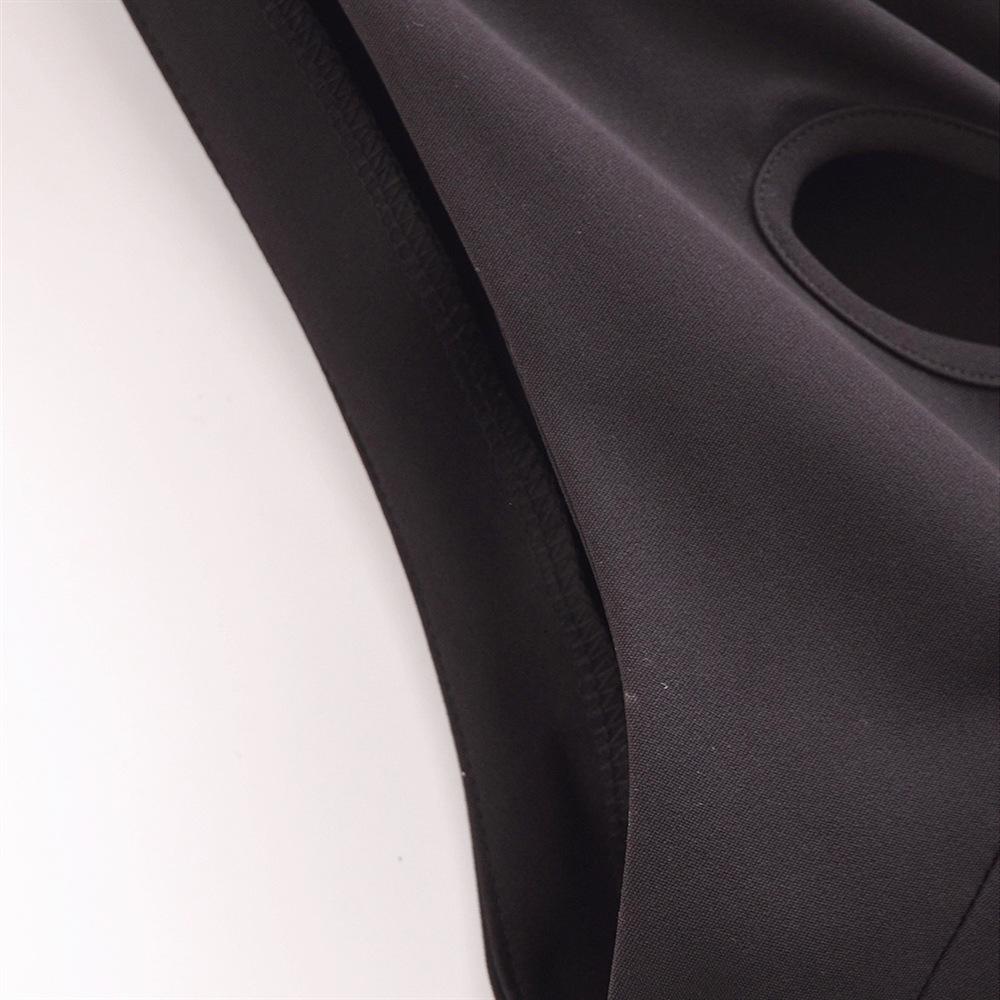 2025 Spring Women's Sexy Solid Sleeveless Off-Shoulder Hollowed Short Dress