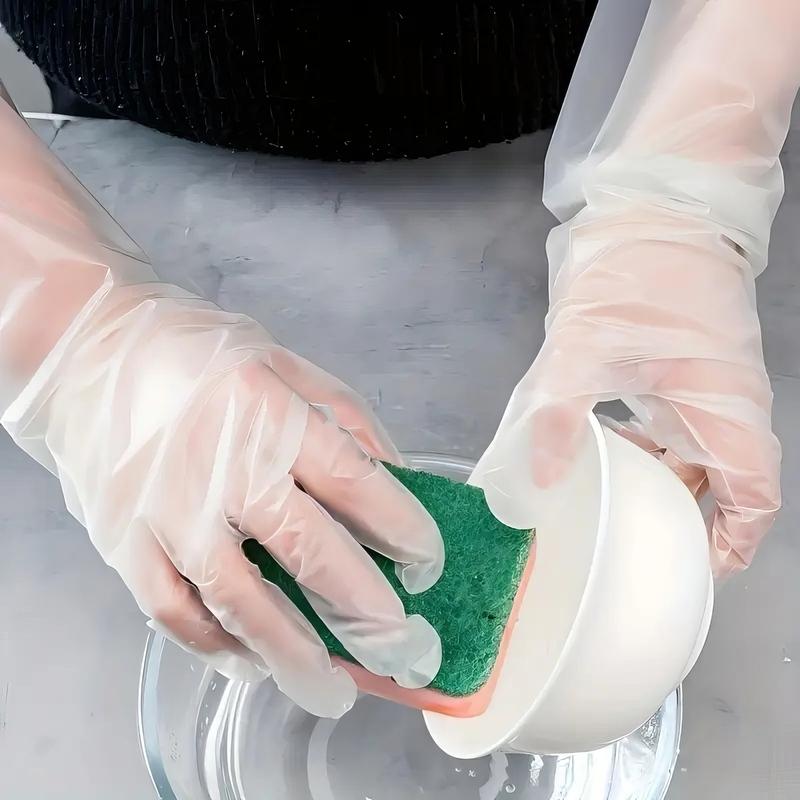 100/200/300 Pairs of Disposable Transparent Gloves, Odorless and Non Irritating, Suitable for Most People, Used for Food Contact
