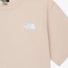 The North Face White Label Cotton Short Sleeve Round Tee Pale Peach Nt7ur00m