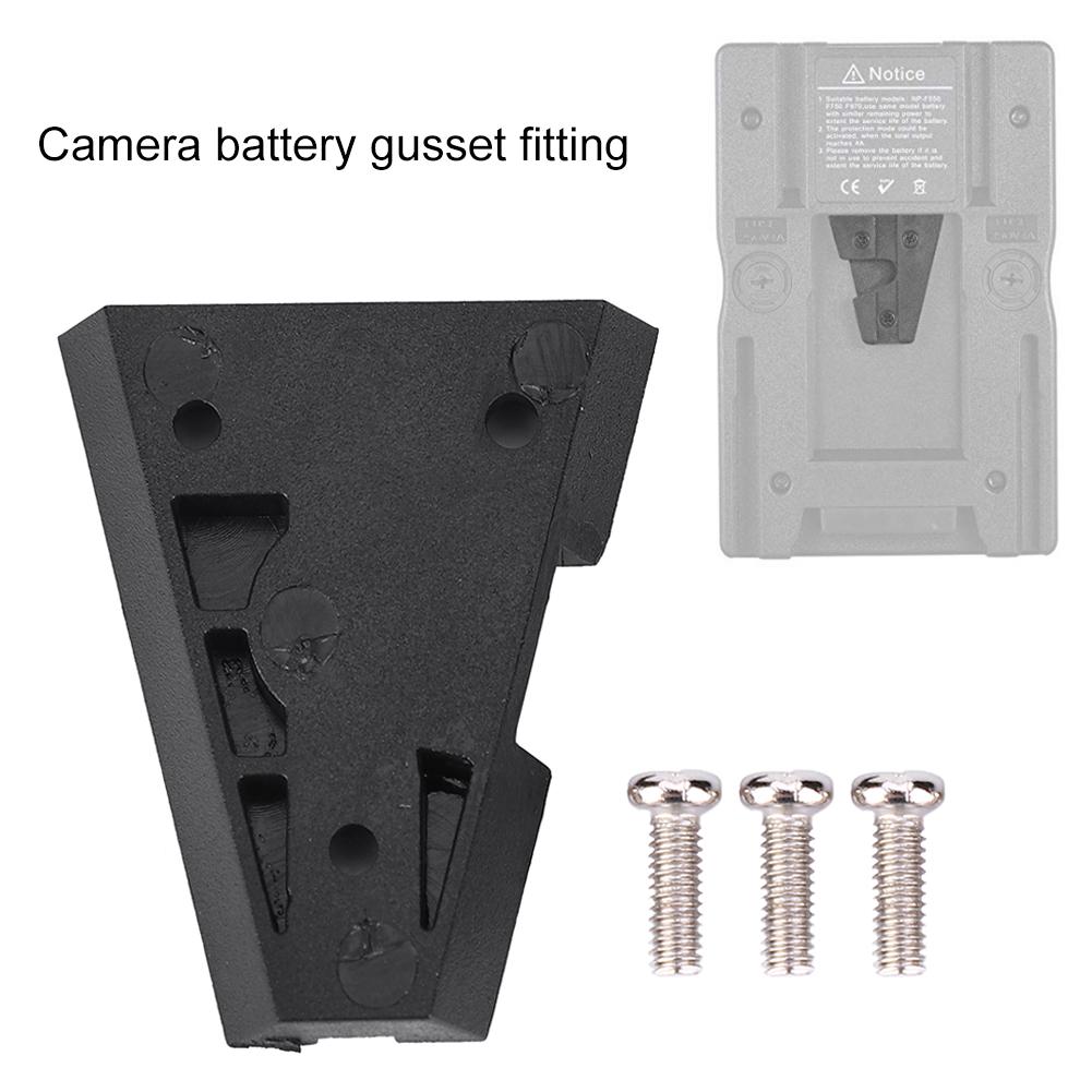 Kunststoff V-Mount Halterungsadapter V-Lock Stecker Buchse für Videokamera Akkuplatte