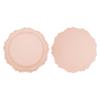 Nordic   Silicone Placemat Embossed Insulation Thickened Round Silicone Mat for Home Kitchen