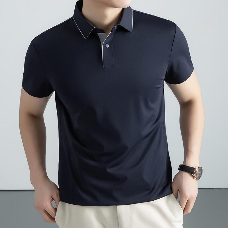 Firstview Men s Summer Cool Sun Protection Short-Sleeved Polo Shirt 2XL