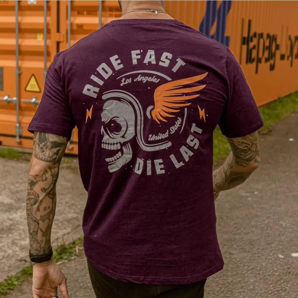 2024 Fallow Trendy Element Men's T-shirt Summer Shirt Tops Graphic Fallow Hipster Short-sleeve Tees Loose Fashion Men Clothing