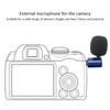 Small 3.5mm Mini Camera Microphone for Cameras Computers, Clear Sound Capture Flexible Design Adjustable Angle