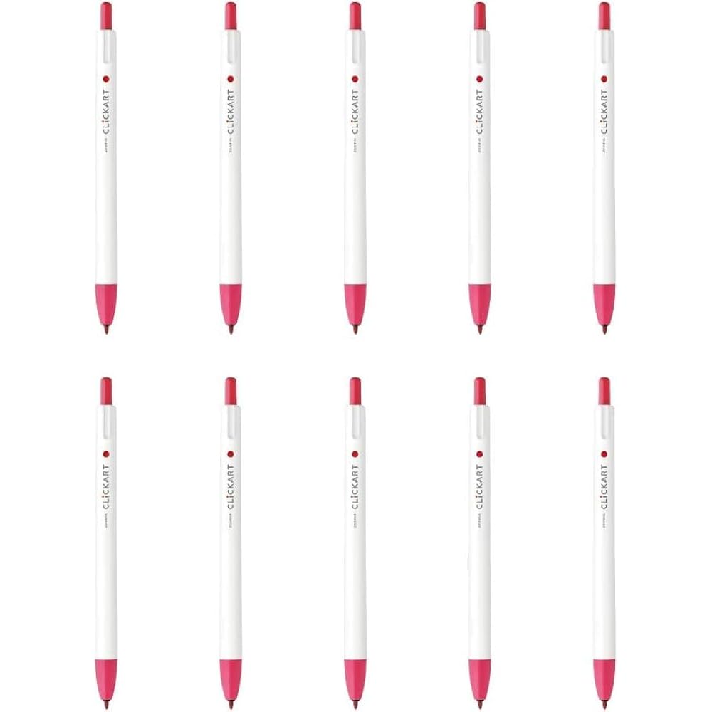 Zebra Water-based Pen Clickart Baby Red 10pcs B-WYSS22-BBR