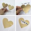Packung mit 50 Herz-Rubbelaufklebern Rubbel-Herzaufkleber Rubbeletiketten Rubbelkartenaufkleber