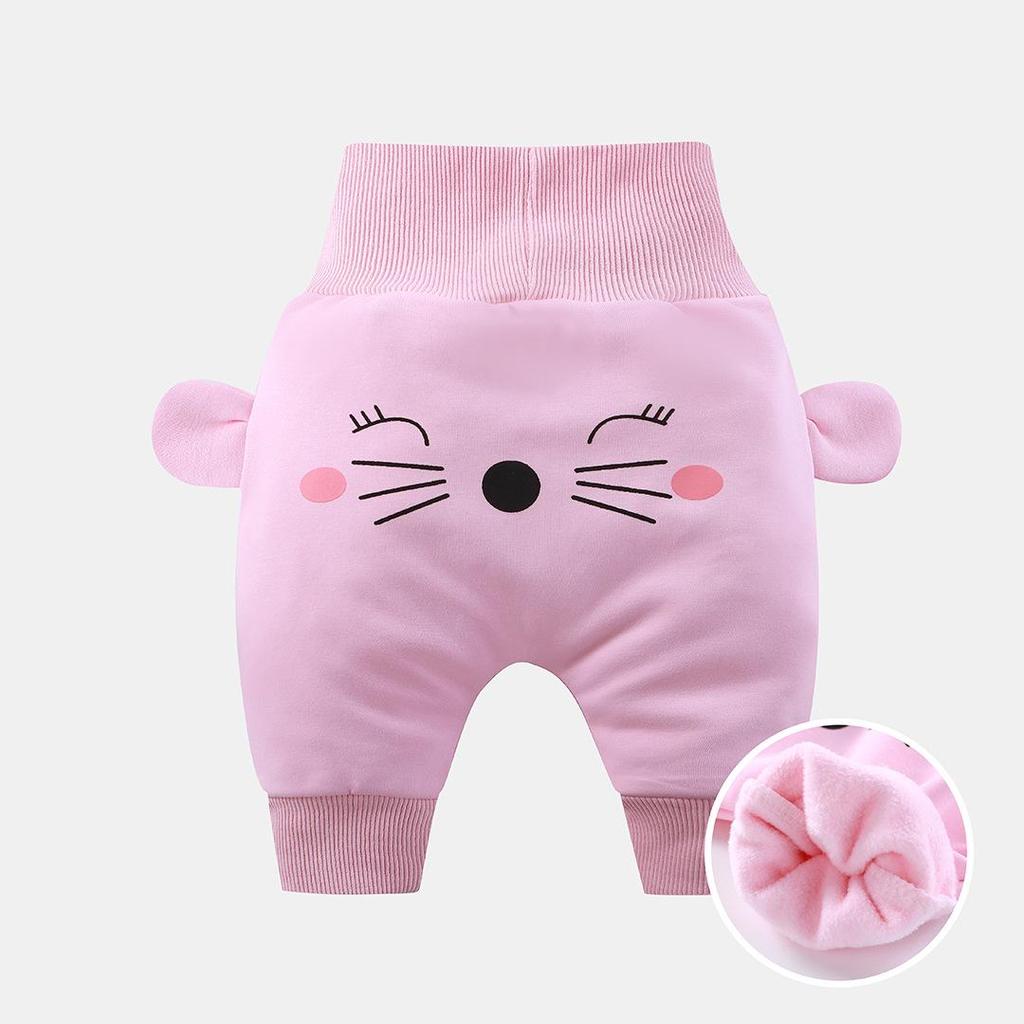 Infant High-Waist Belly Protection Pants: Spring & Autumn Style for Boys & Girls