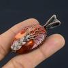 Tree Of Life Red Snake Skin Pendant Gemstone Handmade Jewelry, 999 Copper Wire Wrapped Pendant, Gift For Wife Jewelry