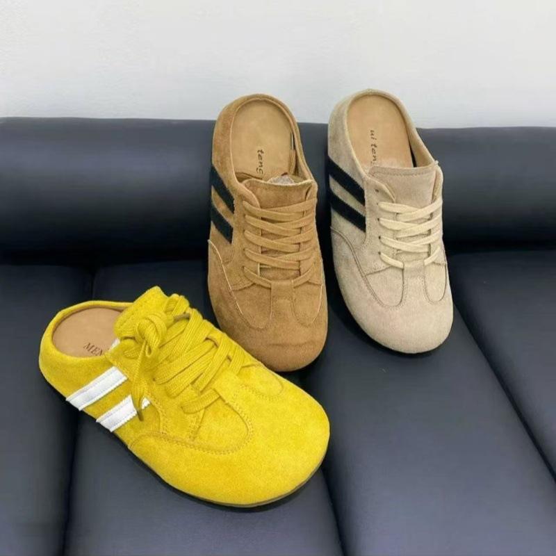 Popular Retro Sport Leisure Shoes Summer Women's Soft Soled Frosted Flat Casual Board Shoes Comfortable Single Shoes Sneakers