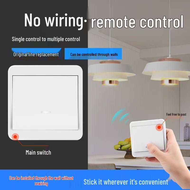 Wireless Smart Remote Master-Slave Light Switch 220V – Easy Installation