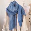 180*90cm Cotton Linen Fashion Scarf with Lace Trim, Four Season Scarf Shawl Beach Gauze,Long Lightweight Travel scarf