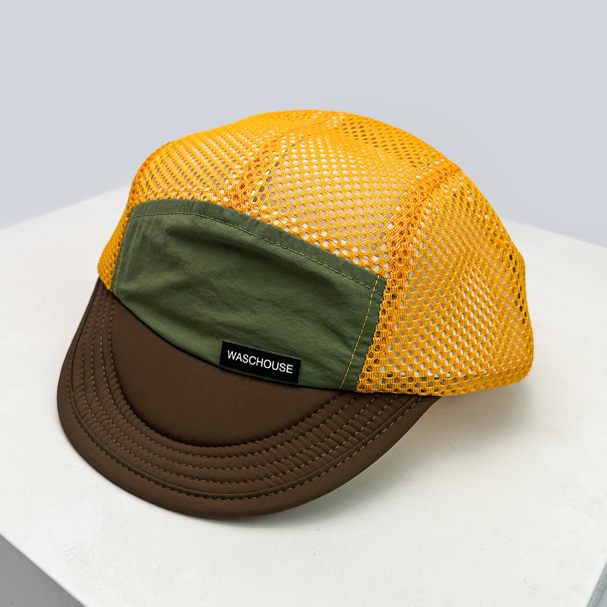 

New Unisex Simple Mesh Letter Baseball Hats Sunshade Quick Drying Breathable Short Eave Peaked Caps Versatile Fashion Outdoor 52-60cm
