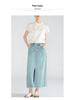 Chinese Style Silk Satin Mandarin Collar Blouse - Women's Summer Tie-Up Raglan Sleeve Top