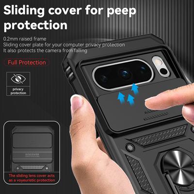 For Google Pixel 8 Pro Case Google Pixel 8 Pro Cover Fundas Coque Slide Lens Magnet Holder Bumper Pixe 8 7 Pro 7A 6A