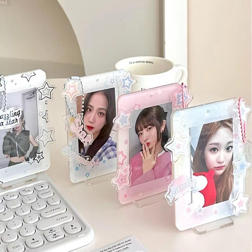 Star Korean Style Card Holder Desktop Decoration ID Card Holders Student Card Cover Student
