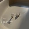 Super flash small butterfly zircon ear buckle women's design earrings, Dongdaemun trendy ears, Korea