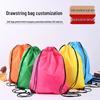 In Stock Custom Logo Polyester Sports Drawstring Backpack