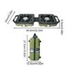 Camping Stove Propane Portable Folding Double Cooking Accessories Camping Cooking Stove for Outdoor Picnic Tailgating Fishing