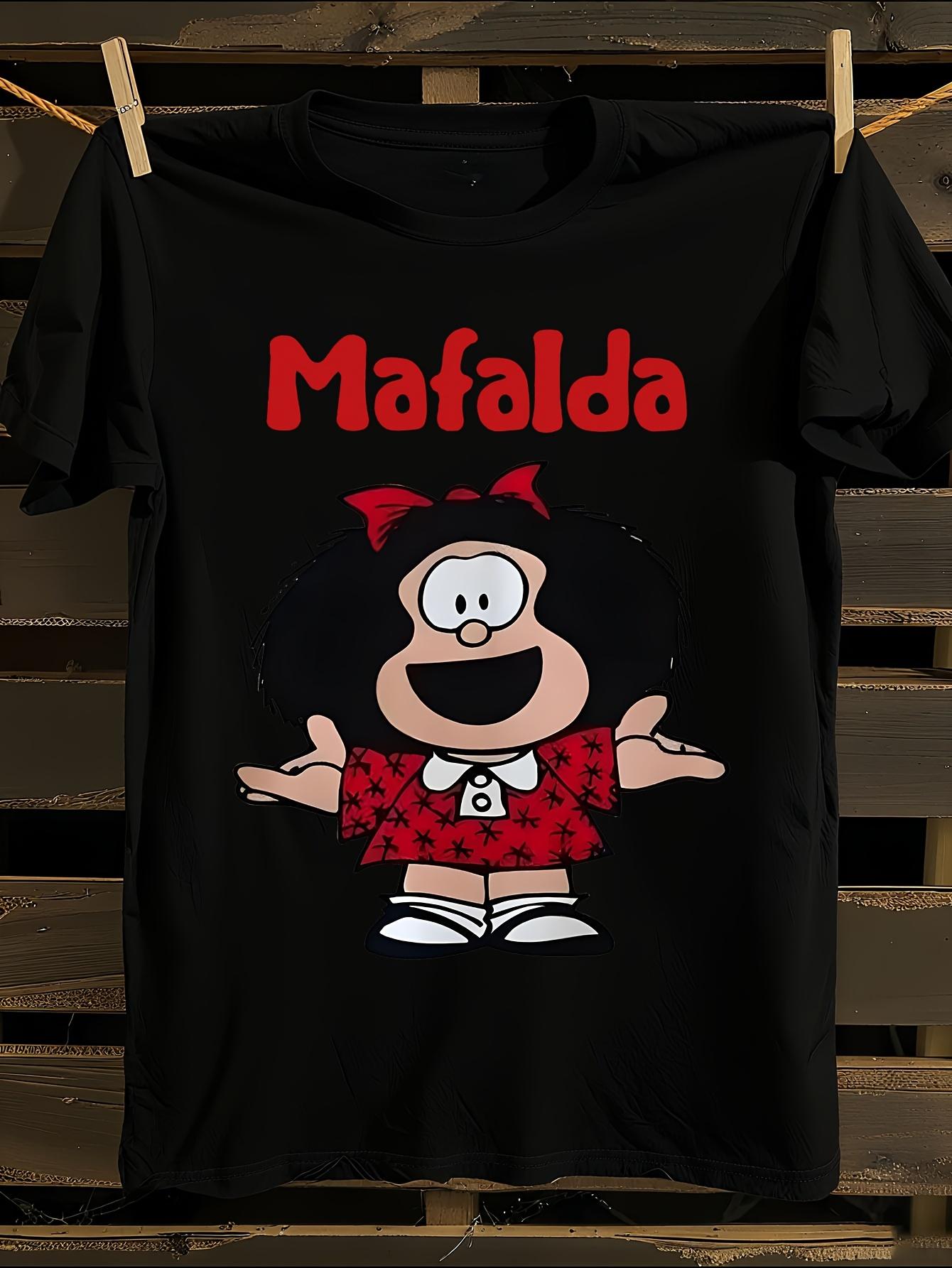 Mafalda Cartoon Print T-shirt M
