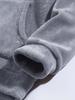 Men's Autumn/Winter Rabbit Ear Hooded Casual Sweatshirt Jacket